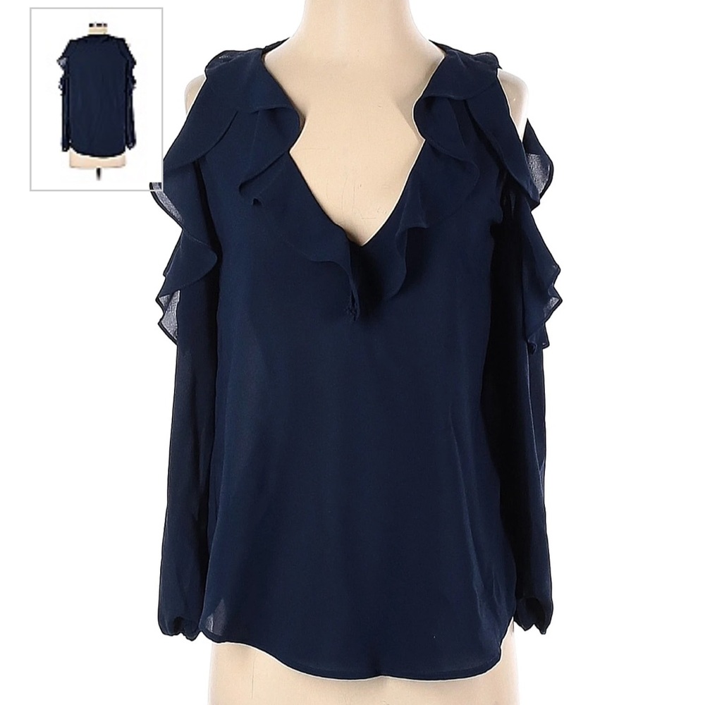 NWT - Cold Shoulder Ruffle Top - Picture 2 of 4
